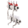 Коллектор регулируемый с расходомерами GAPPO G423,4 4-вых. X1